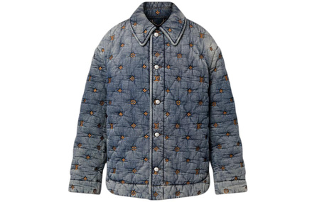 LOUIS VUITTON Padded Denim Monogram Overshirt