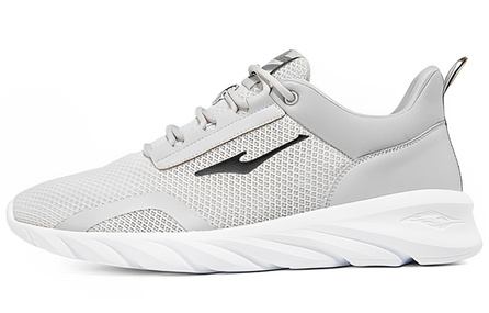 Erke Running Shoes Men Low Top Gray/Jet Black