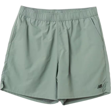 New Balance MET 24 Simple Fashion Versatile Classic Solid Color Casual Shorts Men's Deep Juniper