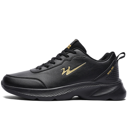 Binary Low-Top Running Shoes Men's Black Gold