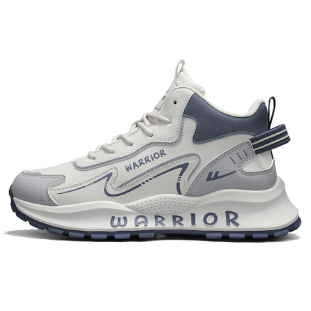 Warrior Color-Block Retro Commute Versatile Classic Niche Trendy Campus Style Thick Sole Height-Increasing Outdoor Function Wear-Resistant Lightweight High-Top Lifestyle Casual Shoes Men's