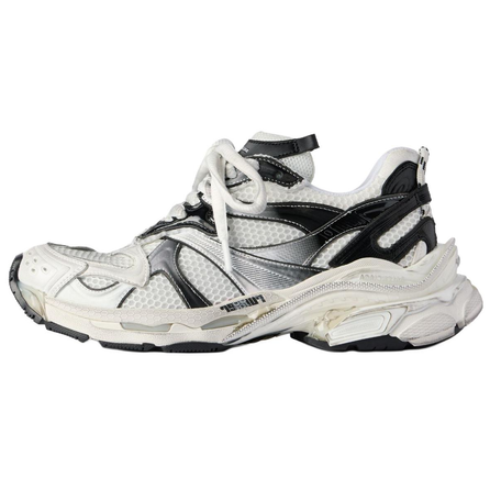 Balenciaga Runner 2.0 Gradient Lines Platform Lace-Up Low-Top Dad Shoes Men's White