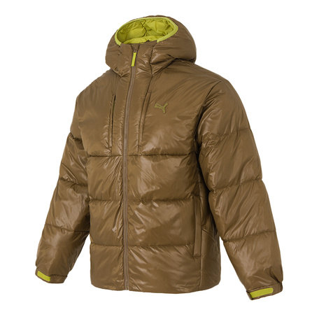 PUMA OUTDOORIST Hooded Far Infrared Cold Protection Windproof Water-Resistant Padded Jacket Men's Chocolate Bean-69