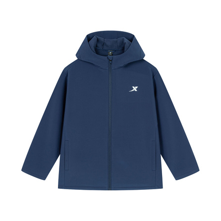 Xtep Versatile American Style Comfortable Hooded Jacket Coat Men's Miyun Blue