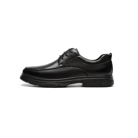 AOKANG Cow Leather Commute Versatile Simple Business Casual Shoes Men's Black