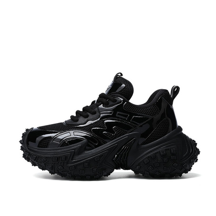 U7 Mesh Comfortable Simple Trendy Versatile Low-Top Dad Shoes Men's Black