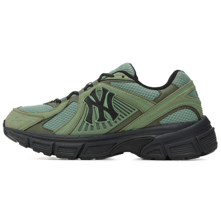 MLB New York Yankees Trendy Fashion Versatile Retro Color-Block Large Logo Couple Mesh Low-Top Casual Long-Distance Sprint Running Shoes Unisex Green