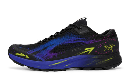 [Custom Sneakers] Arcteryx AERIOS FL 811 Made Phantom Mist Chase Ruins Contrast Color Pioneer Functional Hardcore Casual Commute Colorful Dynamic Low-Top Outdoor Functional Shoes Unisex Black Blue