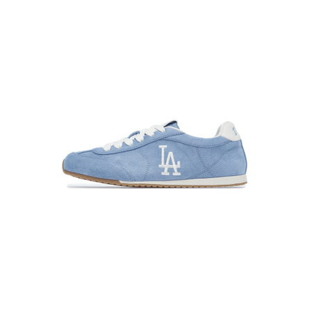 MLB Los Angeles Dodgers Suede Comfortable Trendy Versatile Lace-Up Flat Retro Minimalist Oxygen Thin Sole Shoes Wrap-Around Lightweight Low-Top Casual Shoes Unisex Blue