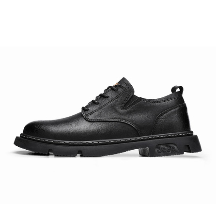 Jeep Refined Fashion Luxury Classic Elegant Simple Leg-Lengthening Height-Increasing Easy Stride British Business Soft Sole Comfortable Wear-Resistant Thick Sole Dress Leather Shoes Men's