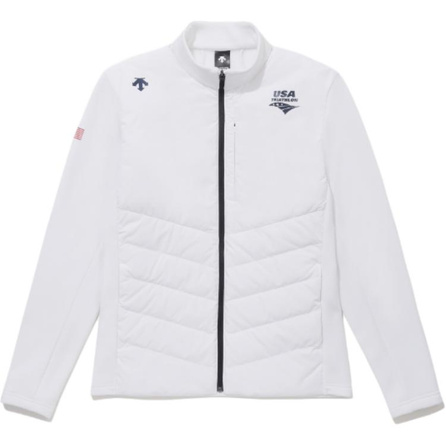 DESCENTE Logo Stand Collar Zipper Long Sleeve Down Jacket Unisex
