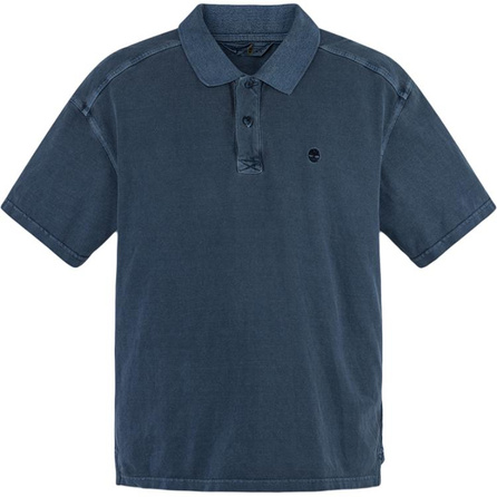Timberland Casual Breathable Slim Fit Short Sleeve Polo Shirt Men's Deep Sapphire Blue