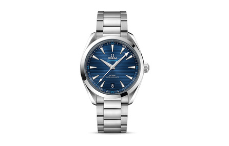 OMEGA Seamaster Aqua Terra 150M Automatic Mechanical Movement 150M Water Resistance Pointer Display Men's Watch Swiss 41mm Blue Dial Stainless Steel Case