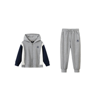 Converse Casual Sport Set Retro Fashion Comfort Skin-Friendly 2-Piece Set Kids' Серый скальный хребет