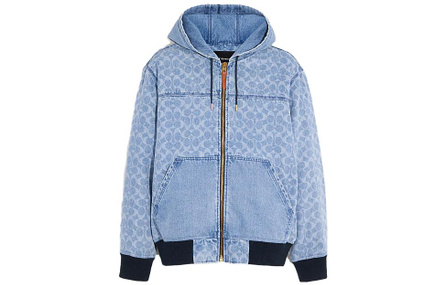 COACH SS23 Denim Jacket Men's Blue