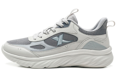 XTEP Running Shoes Men Low-Top Dove Gray/Elegant Gray/Smoke Gray