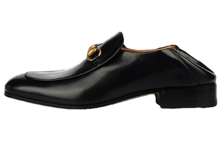 GUCCI Horsebit Leather Mule