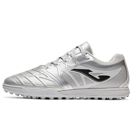JOMA Eagle 3.0 Series TF (Rubber Studs) Grass Synthetic Leather Kangaroo Leather Shock-Absorbing Anti-Slip Wear-Resistant Football Shoes Men's Silver
