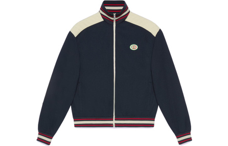 GUCCI Zip front Jersey Sweatshirt