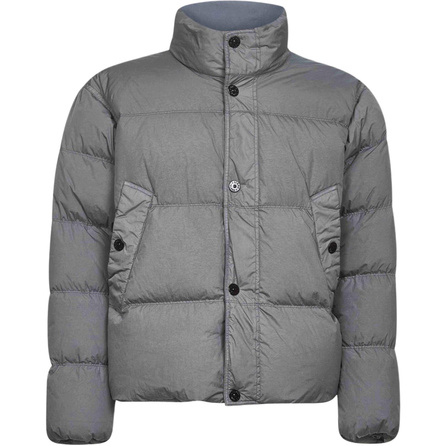 STONE ISLAND FW25 Simple Solid Color Comfortable Stand Collar Long Sleeve Down-Filled Jacket Men's