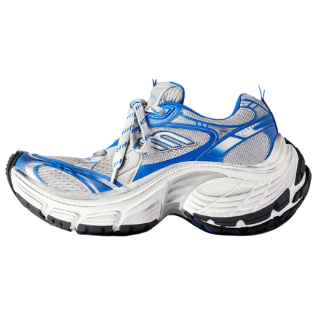 Balenciaga 6XL Round-Toe Lace-Up Low-Top Dad Shoes Men's Blue