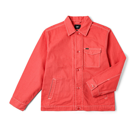 Lee SS25 Snake Year Series Mall Same Comfort Version Turn-Down Collar Jacket Coat Men's Red