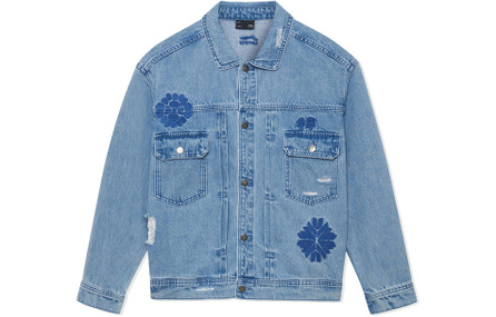 LiNing Sports Trend Series Denim Jacket Men's Blue