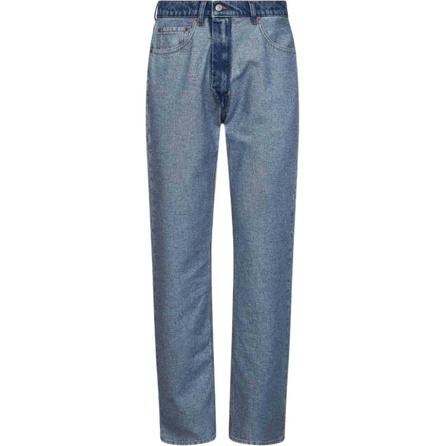 MM6 Maison Margiela Reverse Seam Design Straight Leg Jeans Men's Blue