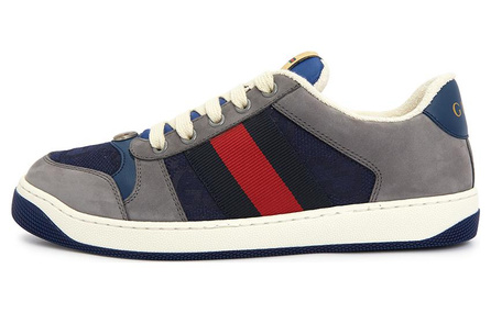 GUCCI Screener GG Sneaker Grey Suede