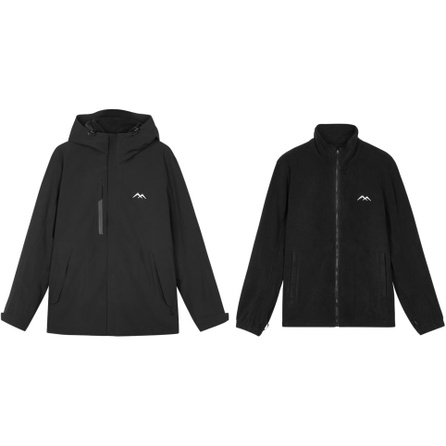 Skechers Windbreaker Jacket Unisex Carbon Black