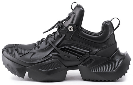 OGR Mecha Four Seasons Chunky Sneakers Unisex Low-Top Black
