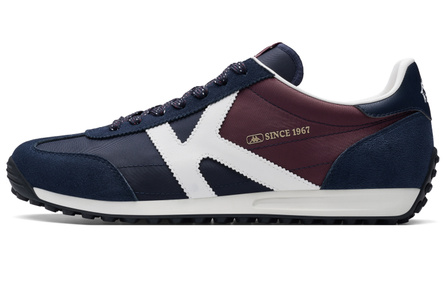 Kappa SERIES Vintage Trendy Summer Casual Sports German Training Shoes Anti-Slip Wear-Resistant Breathable Running Shoes Unisex Dark Night Blue-Black/Noble Purple
