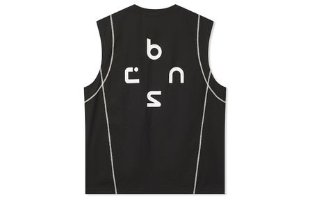 BONELESS Moisture-Wicking Quick-Dry Cool Breathable Hasselblad Line Color-Block Split Letter Logo Top Classic Design High-Quality Street American High Street Tee Casual Tank Trendy Brand Fashion Individual Design Tank Top Unisex
