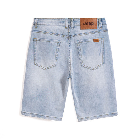Jeep Denim Shorts Men's Light Blue
