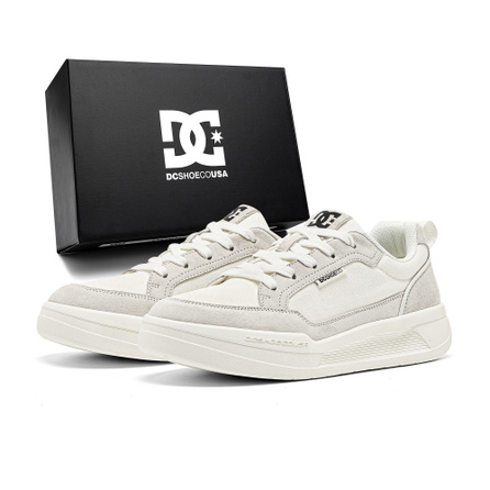DCSHOES KINETIC Summer Lightweight Breathable Comfortable Casual Sports Skate Shoes Thick Sole Height Increase Non-Stuffy Outdoor Commute Versatile Wear-Resistant Anti-Slip Gift Box Low-Top Canvas Shoes Men's
