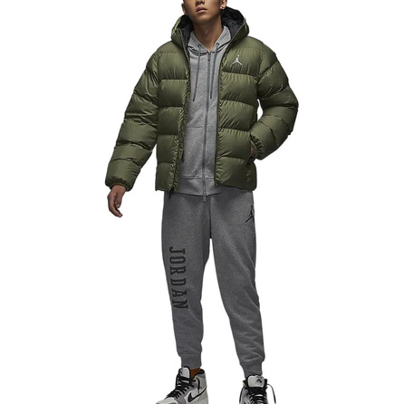 Jordan Brooklyn Puffer Jacket Men's Medium Olive Green/Black