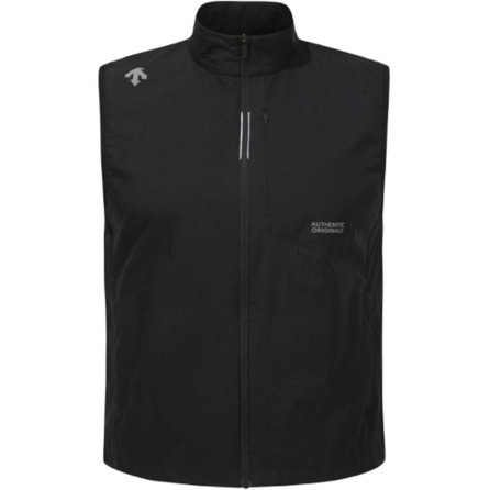 DESCENTE Solid Color Stand Collar Zip Sleeveless Loose Vest Men's