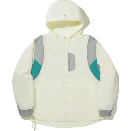 LI-NING 'Mountain & Water' Outdoor Series Reflective Water-Repellent Sun-Protection Loose Fit Jacket Unisex Cream White