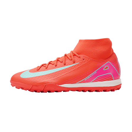 Nike Mercurial Superfly 10 TF Rubber Broken Studs Artificial Ground Cushioning Wear-Resistant Soccer Shoes Unisex Red