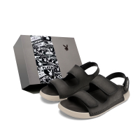 Playboy Vintage Distressed Hong Kong Style Classic Light Luxury Premium Daily Lazy Commute Slip-On Stream Trekking Wading Driving Wearable Minimalist Fashion Comfortable Versatile Light Bounce Step-On-Feces-Feel Soft Sole Non-Slip Wear-Resistant Beach San Серый [Версия в подарочной упаковке]
