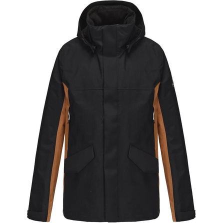 DECATHLON Water-Resistant Windproof Warm Water-Repellent Windbreaker Jacket Men's Smoky Black