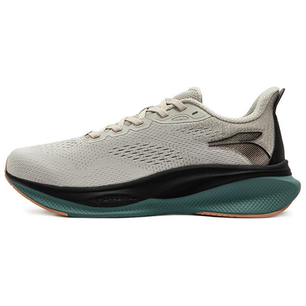 361° Magic Carpet Comfort Versatile Trendy Fashion Shock Absorption Wear-Resistant Rebound Low-Top Sprint Running Shoes Unisex Gray Black