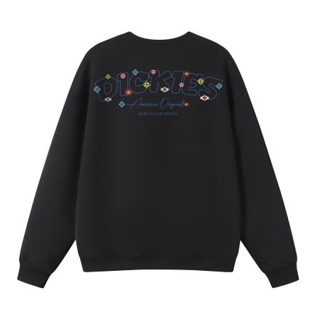 Dickies 380G Retro Heavyweight American Brand Letter Fun Design Fashion Classic Personalized Versatile Comfortable Minimalist Loose Casual Crew Neck Long Sleeve Sweatshirt Unisex