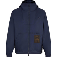 LOUIS VUITTON 1AF606 Monogram Reversible Windbreaker синий