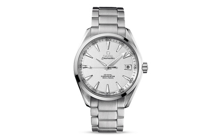 OMEGA Seamaster AQUA TERRA 150M Automatic Mechanical Movement Date Display 150M Water Resistance Men's Watch Swiss 41.5mm Silver Dial Stainless Steel Bracelet