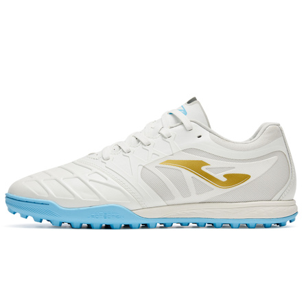 JOMA Homer Flying Eagle 3.0 Series TF (Rubber Studs) Grass Synthetic Leather Kangaroo Leather Shock-Absorbing Anti-Slip Wear-Resistant Football Shoes Men's White Blue