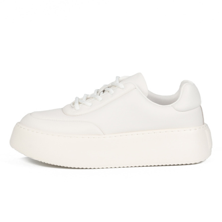 TIEKE Anti-Slip Wear-Resistant Low-Top Chunky Sneakers Men's White