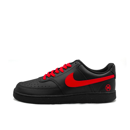 Nike Court Vision Low Red Spider Synthetic Leather Crimson Spider Black Domain Daily Commute Student Couple Dirt-Resistant Minimalist Cool Low-Top Skate Shoes Unisex Black Red