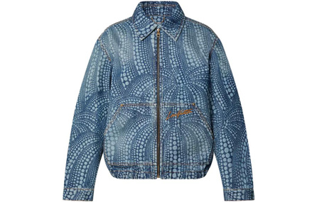 LOUIS VUITTON 2020s X Yk Dots print Denim Jacket
