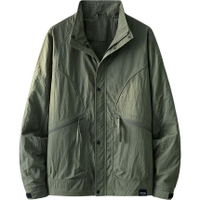 Jeep Lifestyle American Retro Workwear Zip Large Pocket Outdoor Street Tough Guy Stand Collar Windproof Jacket Solid Color Minimalist Trendy Comfortable Casual Crisp Jacket Unisex Армейский зеленый